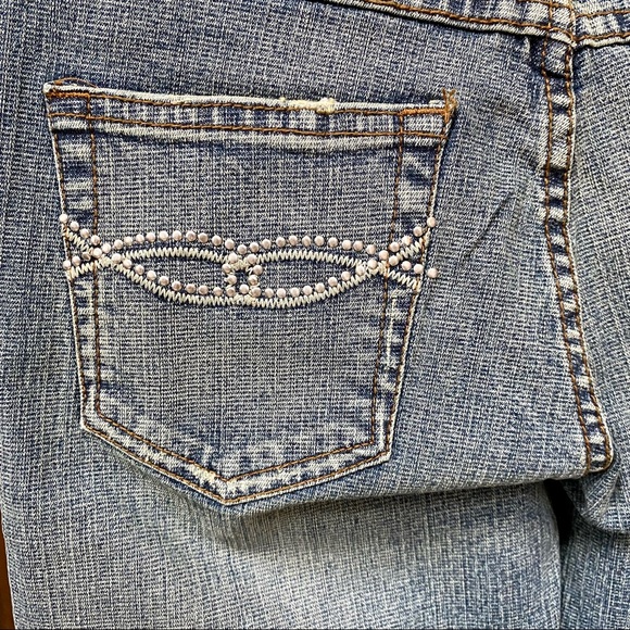 Low Rise Flare Embellished Jeans | 3 - Picture 5 of 7
